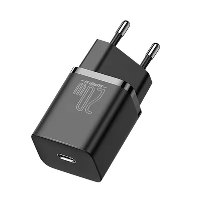 Produktbild von USB-C Power Delivery 3.0 20W / 3A Netzladegert, Schnellladen, Baseus - Schwarz
