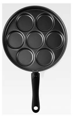 Produktbild von Pfanne für Pfannkuchen und Crêpes, 7 Fächer, Durchmesser: 28 cm, Aluminium