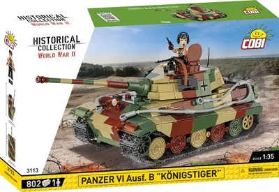 Obrázek produktu pro COBI Panzer VI Ausf. B Königstiger, Sada na stavění, 9 rok/roky, 802 kusů