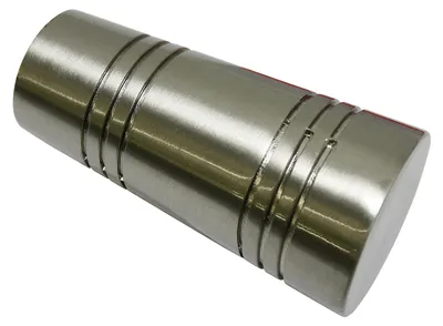 Produktbild von Gardinia Endknopf Apollo für Gardinenstangen 20 mm Edelstahloptik