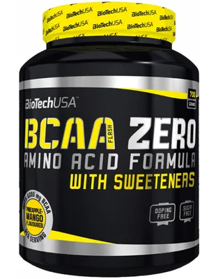 Obrázek produktu pro BioTech USA BCAA Zero 700 g broskvový čaj / BCAA aminokyseliny / Práškové BCAA obohacené o vitamín B6 bez laktózy, lepku a cukru