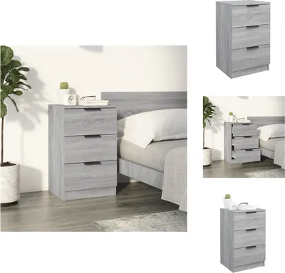 Produktbild von vidaXL Nachttisch Grau Sonoma 40x36x65 cm -  Nachttische