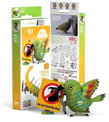 Image de Le perroquet Kea Eugy. Puzzle 3D écologique - Eugy