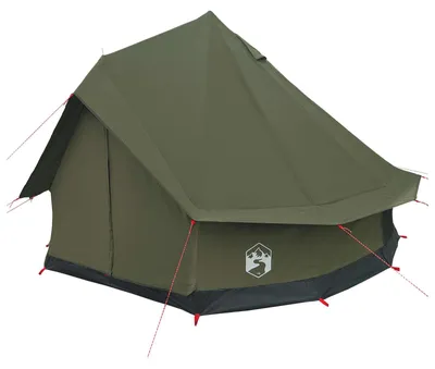 Immagine prodotto di Tenda familiare vidaXL verde oliva per 6 persone in poliestere e cotone