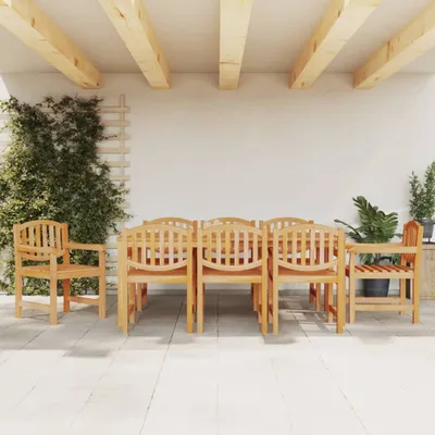 Immagine prodotto di Maison Exclusive - Set da pranzo da giardino in legno massello di teak, 9 pezzi