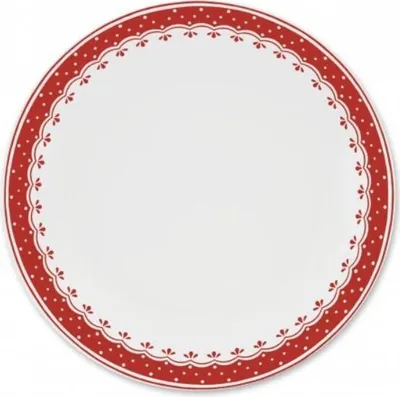 Produktbild von Leander Flacher Teller, 26 cm, HyggeLine, rot, Leander, tschechisches Porzellan