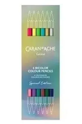 Obrázok produktu pre Caran d-Ache 1284.506, Modrá, Hnedá, Zlato, Zelená, Šedá, Ružová, Purpurová, Žltá, 6 kusov