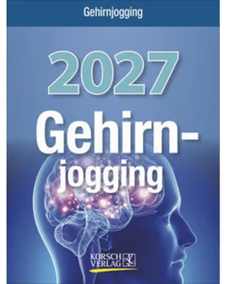Obrázok produktu pre Gehirnjogging Kalender 2027 – Denkaufgaben & Rätsel, zum Aufstellen/Aufhängen