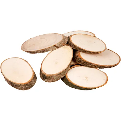 Produktbild von Creativ Company Holzscheiben Dekoration 7,5x4,5 cm 20 Stück