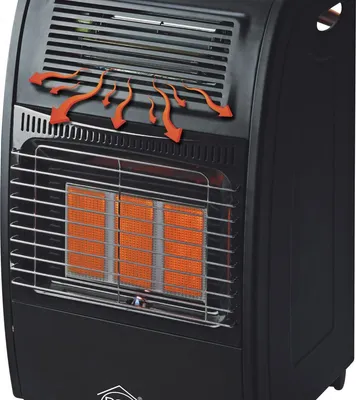 Immagine prodotto di DCG Eltronic GH09 stufa Libera installazione GPL, Gas naturale Nero