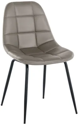 Produktbild von CLP Stuhl Tom mit Metallgestell und hochwertiger Polsterung taupe Material Kunstleder