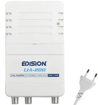Produktbild von EDISION LIA-200 Hausanschlussverstärker UHF/VHF, 12-24db, 104dBmV, Frequenzberei
