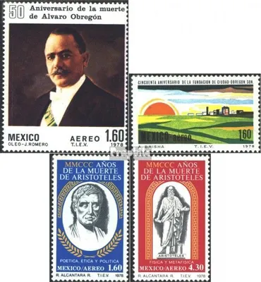 Produktbild von Briefmarken Mexiko 1978 Mi 1596,1600,1603-1604 (kompl.Ausg.) postfrisch Todestag A. Obregón