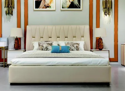 Produktbild von Bett mit 2 Nachttischen