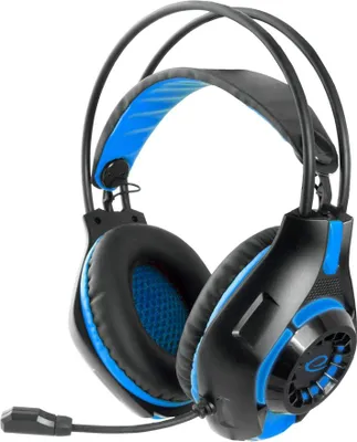 Productafbeelding van Esperanza Gaming-hoofdtelefoon met microfoon, model Deathstrike, kleur blauw