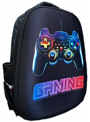 Produktbild von Paso Schulrucksack 2-Fächer Gaming Schwarz