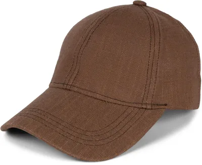 Produktbild von styleBREAKER Uni Leinen Baseball Cap | Verstellbare 6-Panel Basecap mit gebogenem Schirm | Atmungsaktive Sommer Mütze mit Metallschnalle | Leicht, Bequem & Stilvoll