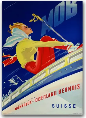 Produktbild von Poster - Canvas - Leinwand - 59,4 cm x 84,1 cm - Fotoposter - Leinwandkunst - Montreux Schweiz