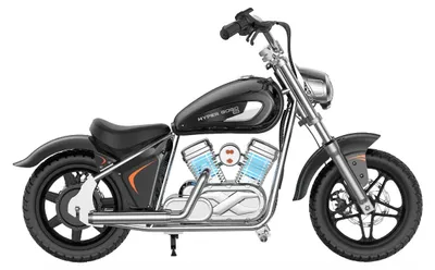 Zdjęcie produktu dla Hyper Gogo M5 Czarny – motocykl elektryczny dla dzieci LED Bluetooth