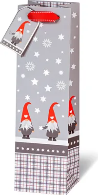 Produktbild von Weihnachten - Tasche - Flaschentüte - Weintasche - Wichtel