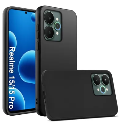 Immagine prodotto di Custodia slim in silicone nero opaco per Realme 15 5G | 15 Pro 5G