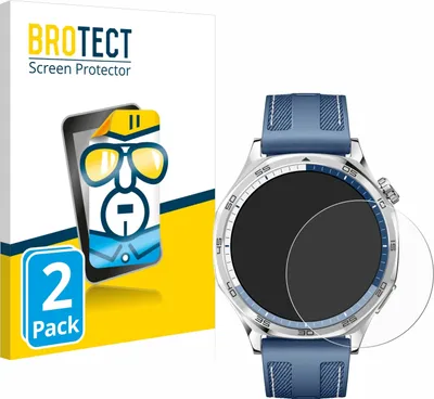 Produktbild von 2x Für Huawei Watch GT 5 / GT 5 Pro (46 mm) Schutzfolie BROTECT Displayschutz Display Schutz Folie Klar Transparent