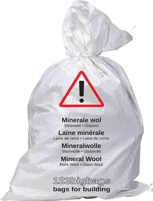 Produktbild von 10x Big Bag für Mineralwolle 140x120cm |Sack für Entsorgung von KMF/Glaswolleabfälle