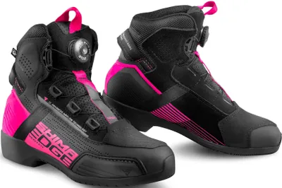 Produktbild von SHIMA Edge Vented Damen-Motorradschuhe, schwarz/pink, 41