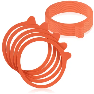 20 Einmachringe für Gläser mit Rundrand, rot, 94 mm