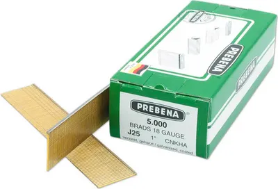 Produktbild von Prebena J 25 CNKHA Stauchkopfnägel Brads 25 mm 5000 Stück - aus verzinktem Stahl, geharzt