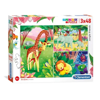 Obrázok produktu pre Clementoni Puzzle 3X48El Jungle Friends 25233 P6