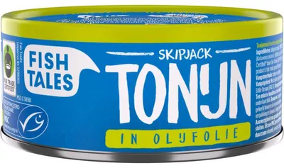 Produktbild von Fish Tales Skipjack Thunfisch in Olivenöl, 142 g – Hochwertiger Thunfischfilet