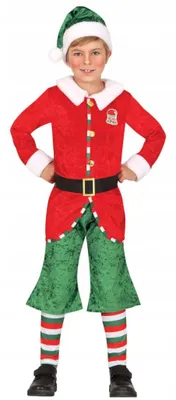 Produktbild von Guirca Kinder Elf Kostüm für Weihnachten & Nikolaus, Gr. 146-152