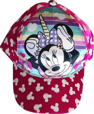 Immagine prodotto di Cappellino base Disney Minnie Mouse, per bambine con Minnie come unicorno, rosa lucido, taglia 54