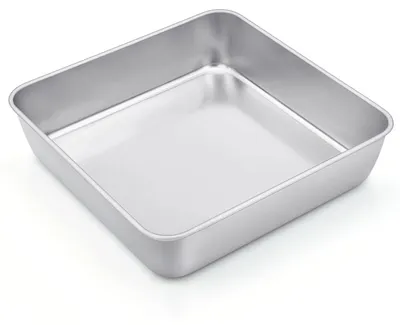 Zdjęcie produktu dla Forma do pieczenia ze stali nierdzewnej do brownie i lasagne, 23.5 x 23.5 cm