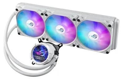 Produktbild von ASUS ROG Strix LC III 360 ARGB White Edition, All-in-One-Flüssigkeitskühler, 12 cm, Weiß