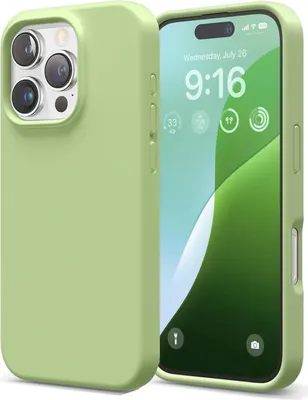 Zdjęcie produktu dla Etui na telefon komórkowy Apple iPhone 16 Pro silikonowe etui ochronne na telefon komórkowy, zielone