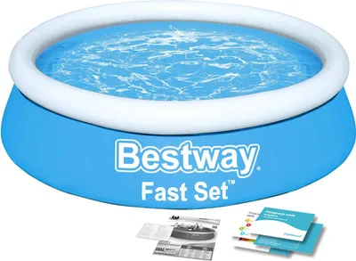 Produktbild von Bestway® Fast Set™ Aufstellpool ohne Pumpe Ø 183 x 51 cm, blau, rund