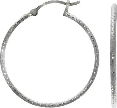 Zdjęcie produktu dla Kolczyki typu "creol" damskie, srebro próby 925, średnica 3,0 cm