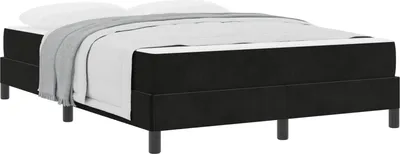 Produktbild von vidaXL Boxspringbett mit Matratze Schwarz 140 x 200 cm Stoff