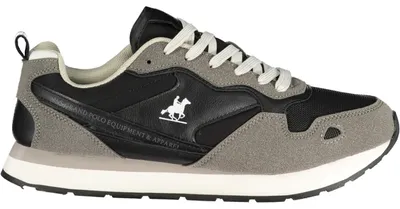 Produktbild von Stylische Herrensneaker Schwarz mit Kontrasten & Print-Details