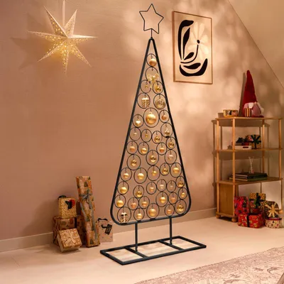 Imagen del producto de Árbol de Navidad de metal con estrella – – 188 cm