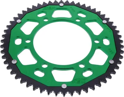 Zdjęcie produktu dla Koronka ZF 56 zębów skok 428 zielono czarna podwójna do Kawasaki