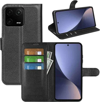Image de Étui de protection en similicuir noir pour Xiaomi 13 Pro - Neuf