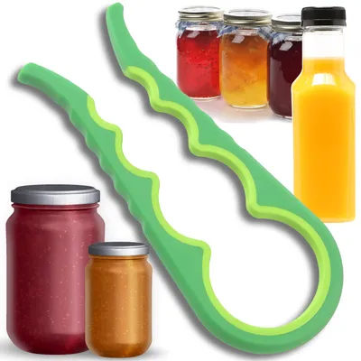 Image de Ouvre-couvercles, ouvre-bocaux, décapsuleur, ouvre-tout, aide, ouvre-bouchons à vis, ouvre-multifonction, bocaux, couvercles, bouteilles, ouvre-boîtes, vert, Retoo