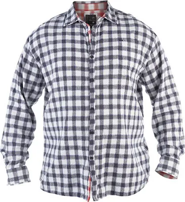 Produktbild von Übergrößen Herren Flanellhemd Langarm Split Star by Duke London HOUSTON 5XL
