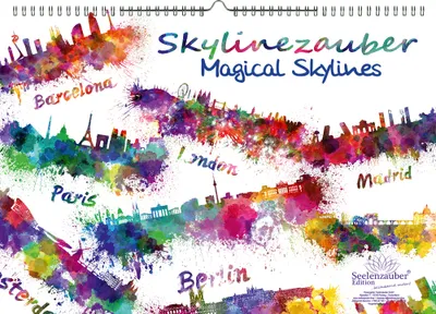 Produktbild von Skylinezauber DIN A3 - Immerwährender Kalender  Skylines in Aquarell - Seelenzauber