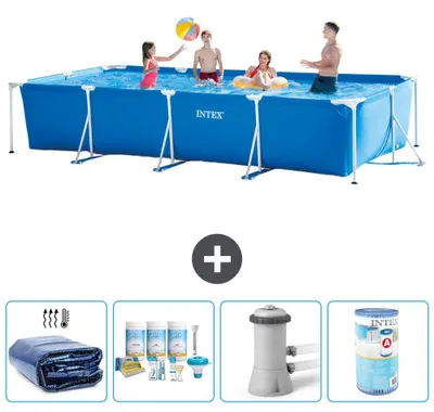 Immagine prodotto di Piscina fuori terra rettangolare - 450x220x84 cm - 5 pezzi - Modello S40243