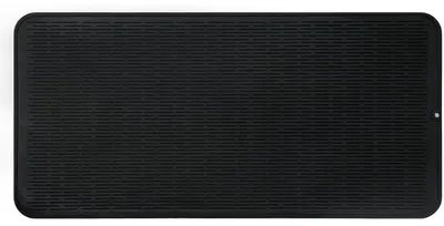 Produktbild von Silikon Abtropfmatte für Geschirr 92 x 52 cm BPA-frei Hitzebeständig Rutschfest Schwarz