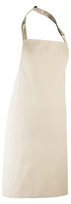 Image de Premier - Tablier à bavette « Colors Collection » LT5796 (86 cm x 72 cm) (Naturel)